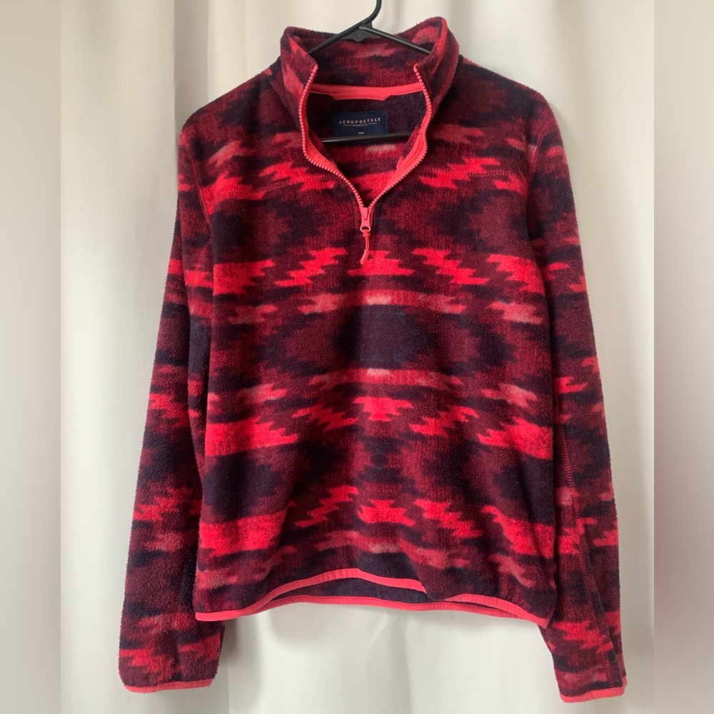 Fleece Aeropostale womens quarter zip sweater